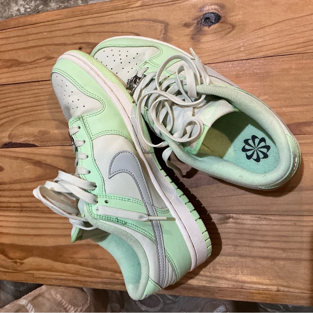 Mint and White Athletic Sneakers